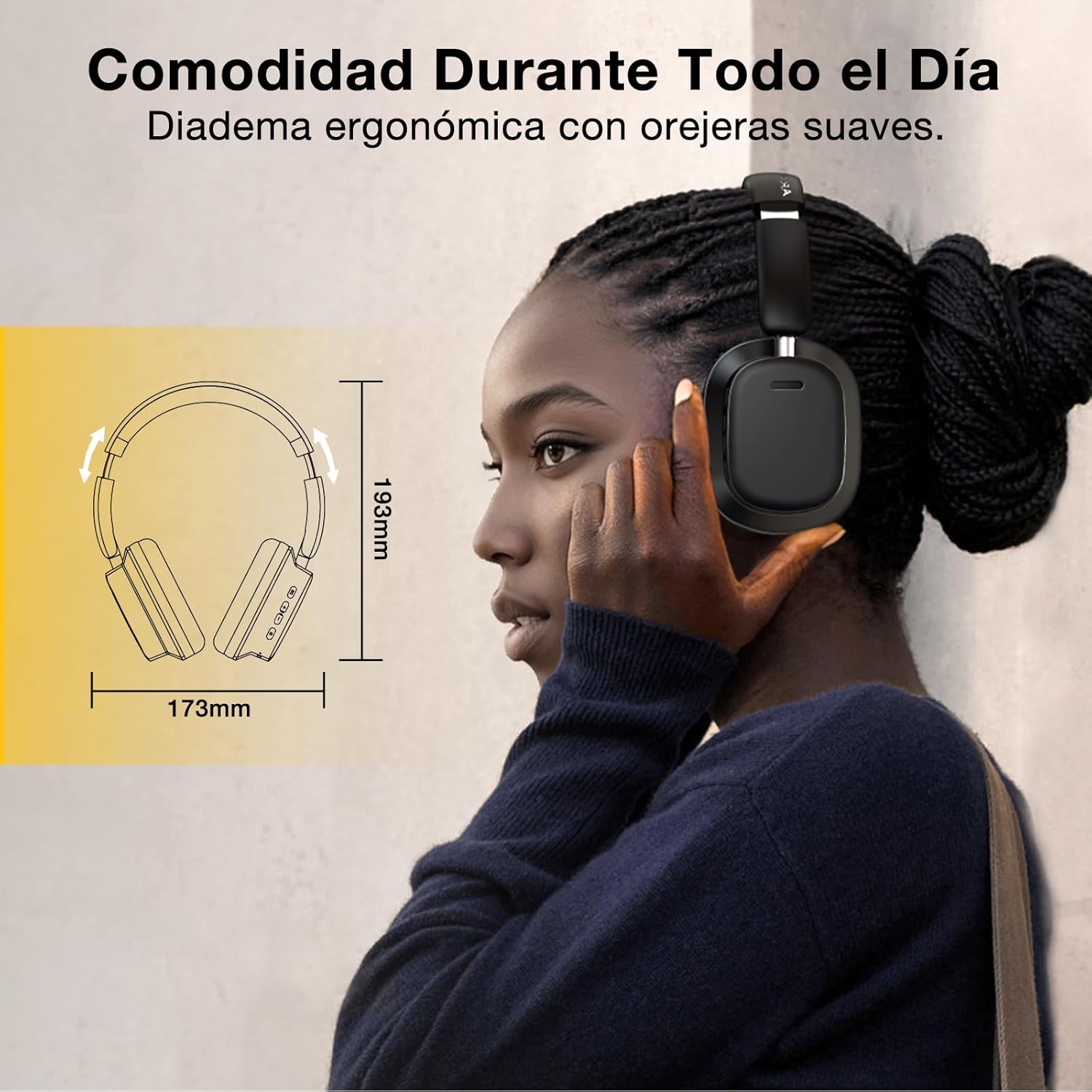 AUDIFONOS INALAMBRICOS DE DIADEMA CON MICROFONO
