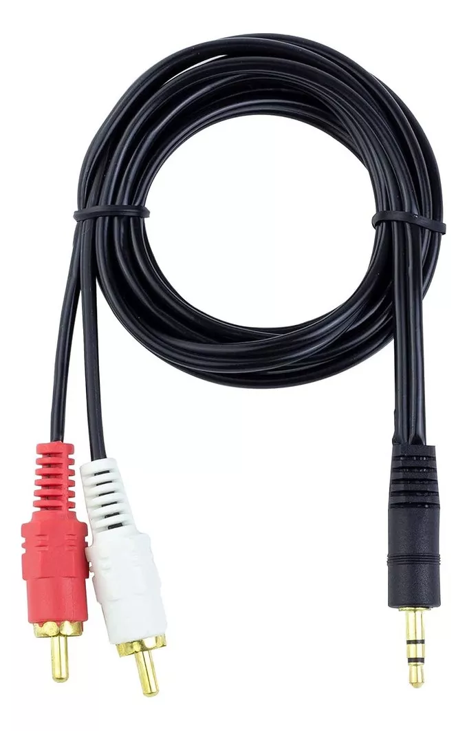 CABLE AUXILIAR DE AUDIO 3.5 MM A 2 RCA