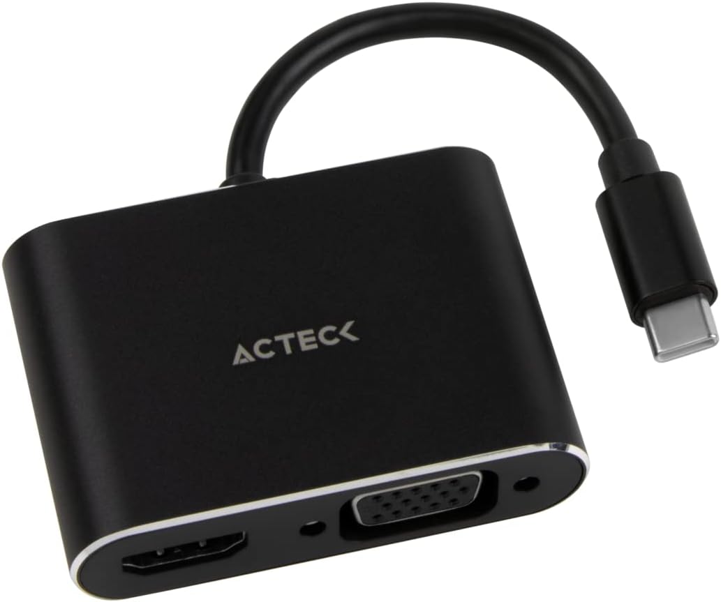 CONVERTIDOR USB-C A HDMI+VGA