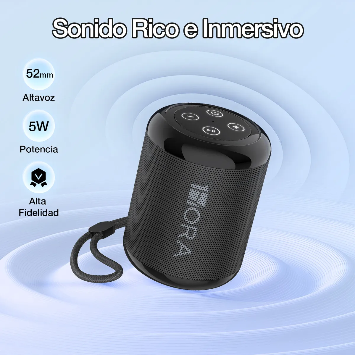 BOCINA PORTATIL MINI CILINDRO 5W