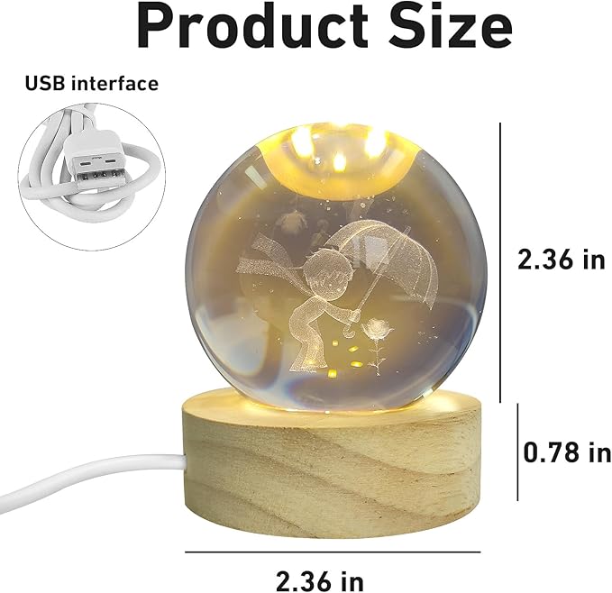 BOLA DE CRISTAL DE "EL PRINCIPITO"