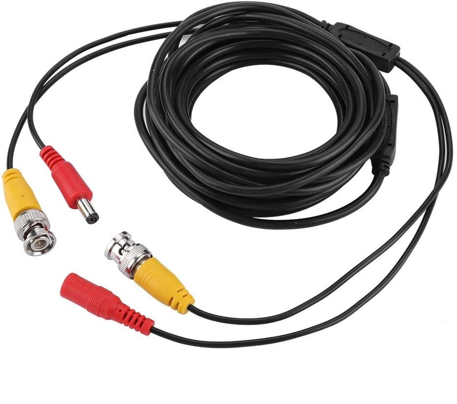 CABLE BNC PARA CAMARAS DE SEGURIDAD 18 METROS - 2.1MM DC