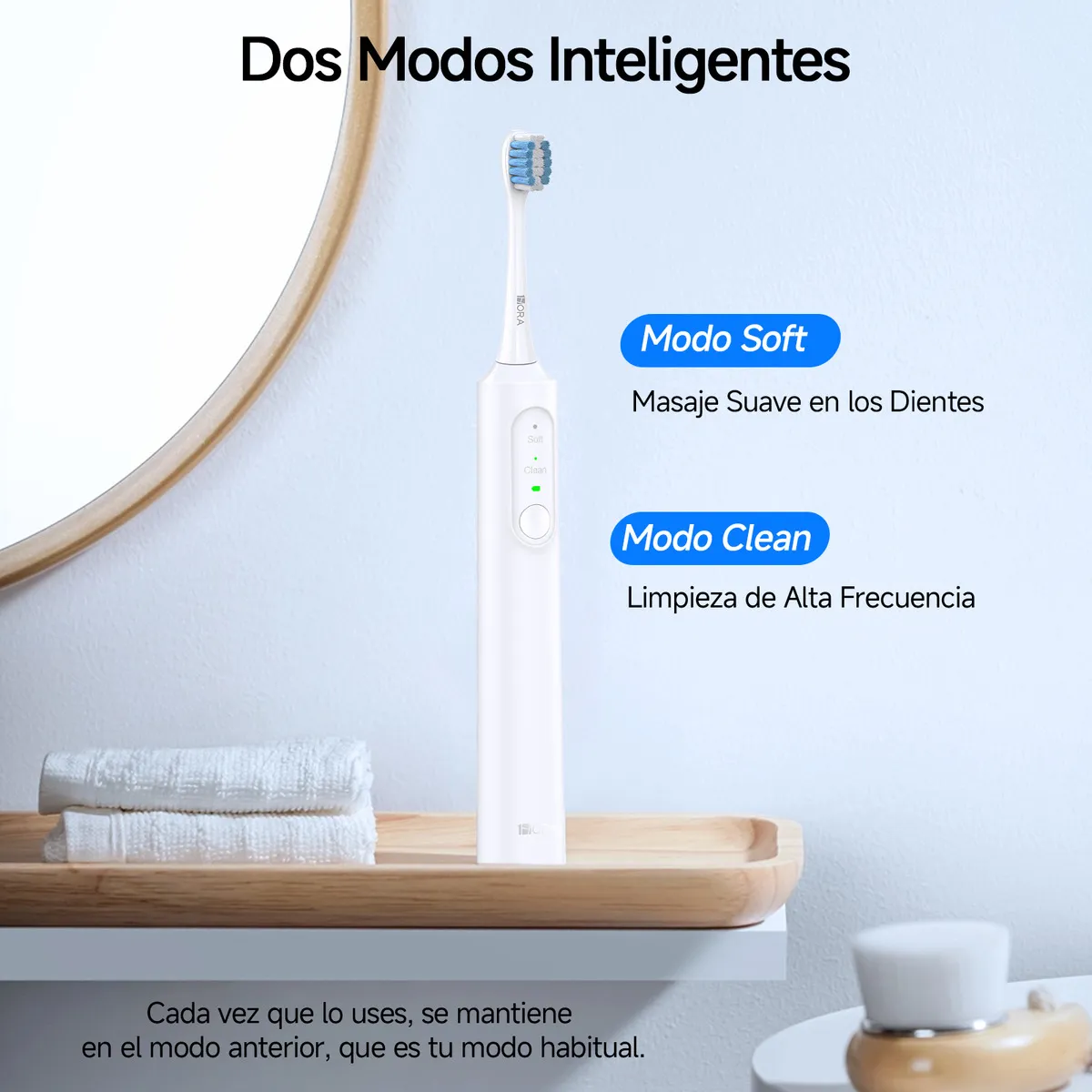 CEPILLO DE DIENTES ELECTRICO RECARGABLE CON 5 CABEZALES