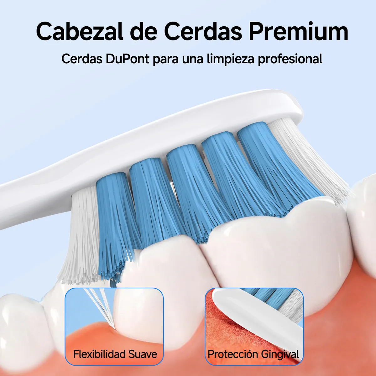 CEPILLO DE DIENTES ELECTRICO RECARGABLE CON 5 CABEZALES