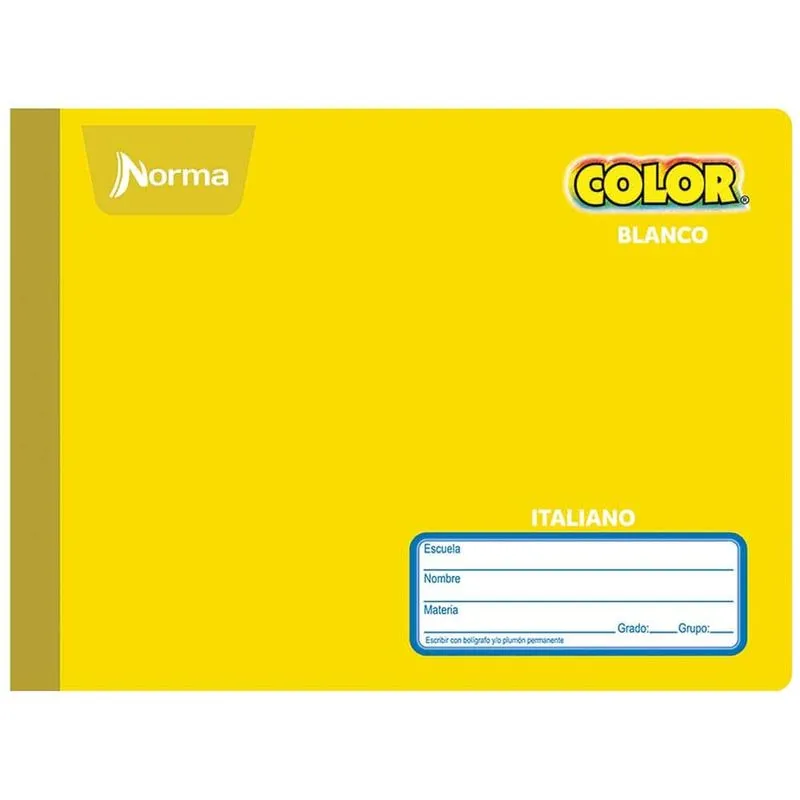 CUADERNO ITALIANO DIBUJO NORMA