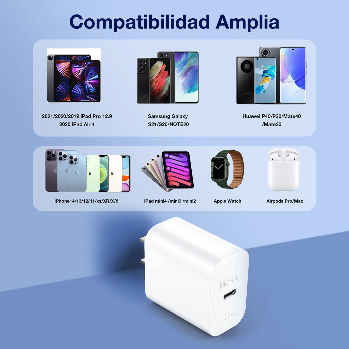 CUBO CARGADOR TIPO C 20 WATTS