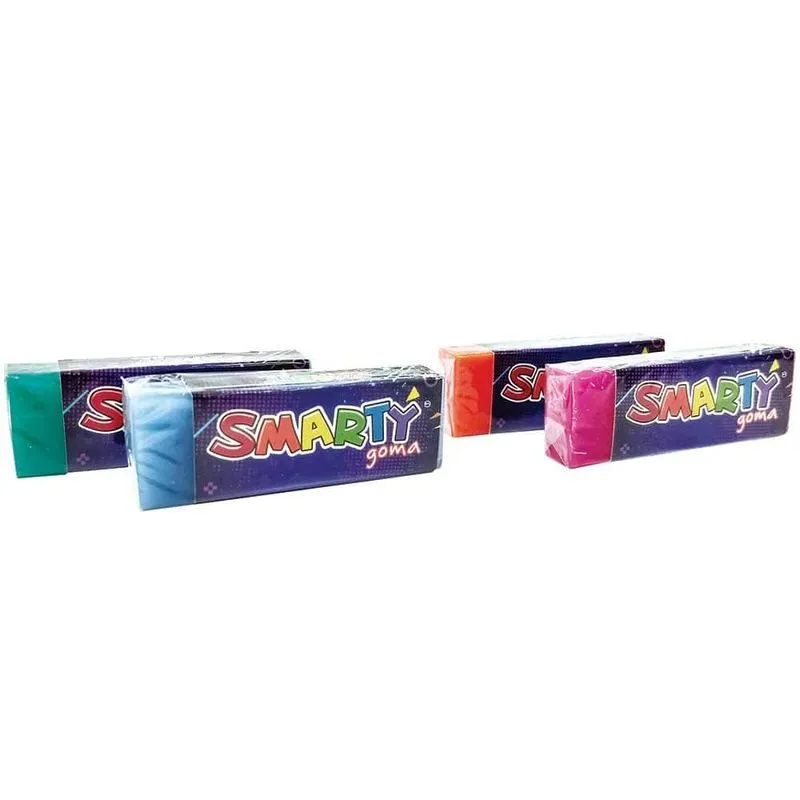 GOMA DE BORRAR RECTANGULAR COLOR NEON