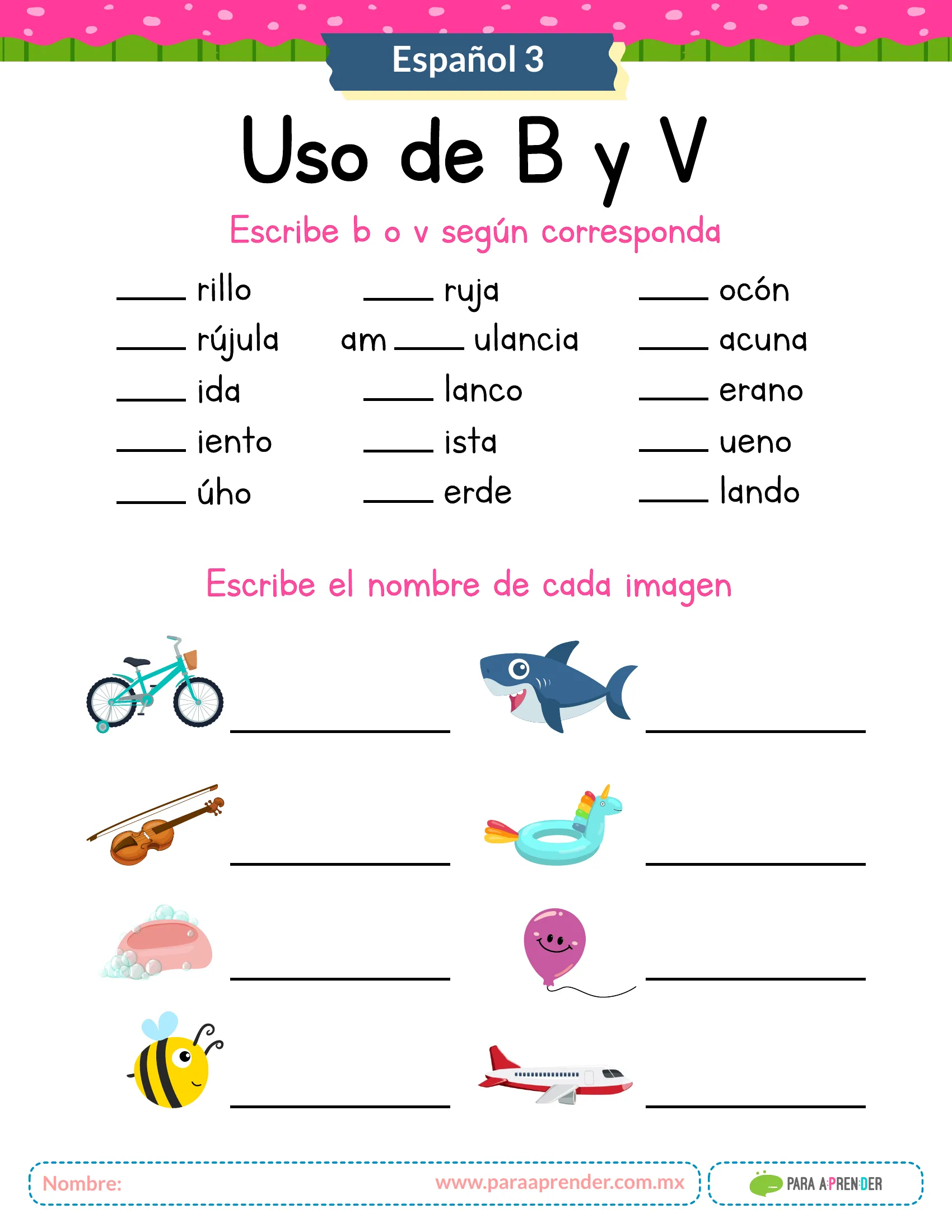 CONTENIDO DIGITAL - GUIA DE REPASO 3 DE PRIMARIA