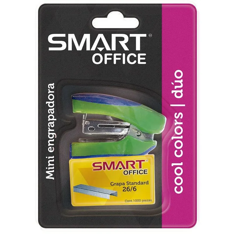 ENGRAPADORA DE PLASTICO MINI COOL DUO INCLUYE 1000 GRAPAS