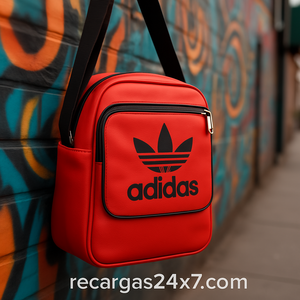 MOCHILA MARICONERA ADIDAS ROJA