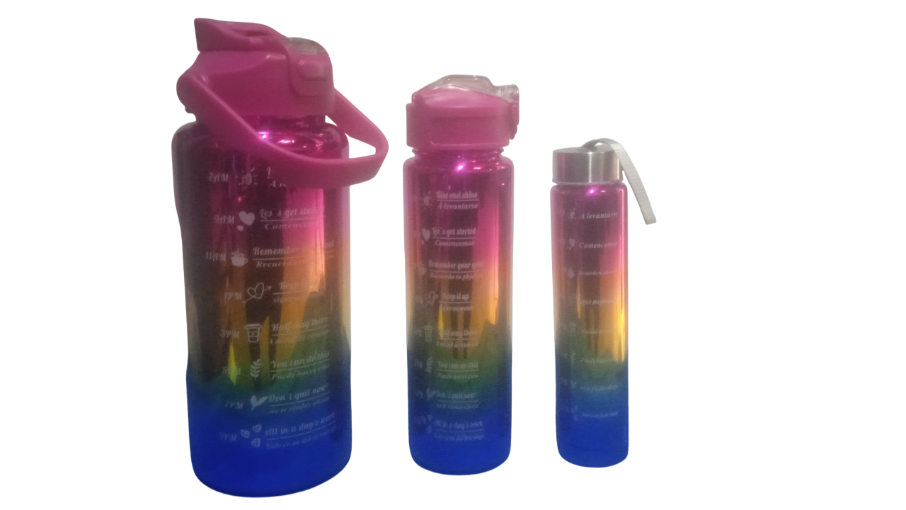 PAQUETE DE TERMOS COLORES METALICOS CHICO MEDIANO GRANDE