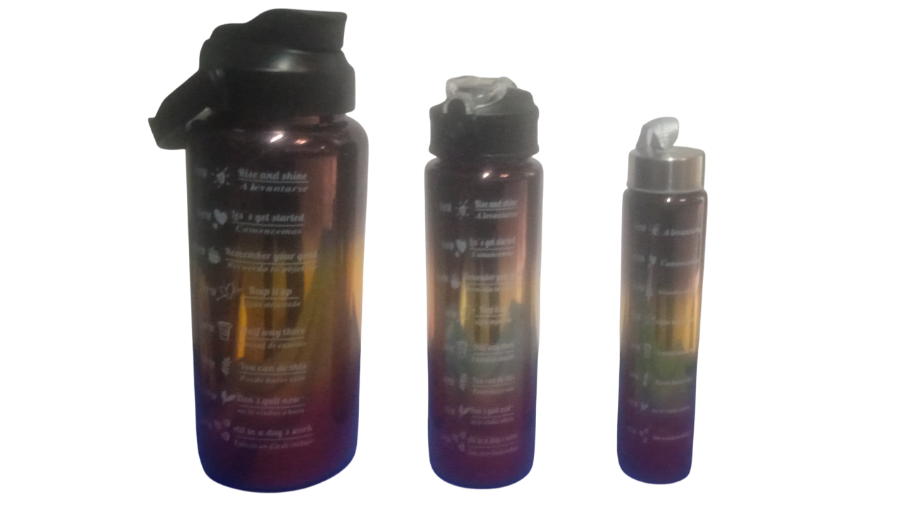 PAQUETE DE TERMOS COLORES METALICOS CHICO MEDIANO GRANDE