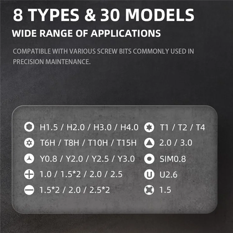 KIT DE DESARMADOR CON PUNTAS JAKEMY JM-8189 32 PUNTAS