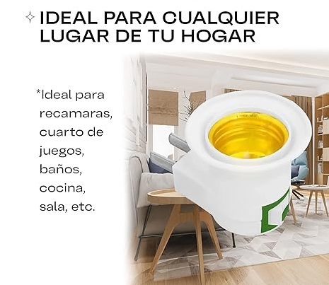 ADAPTADOR ENCHUFE SOCKET CON CLAVIJA APAGADOR 110V