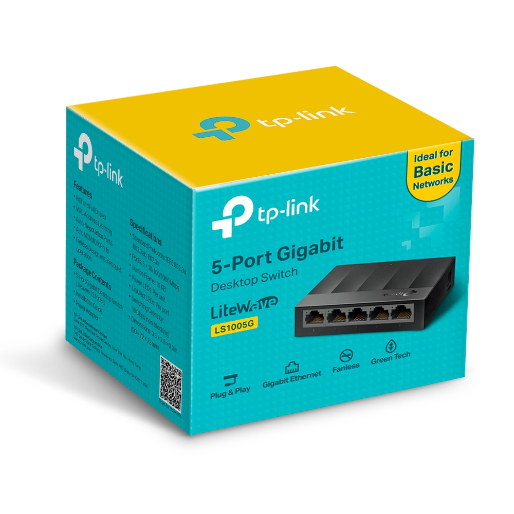 SWITCH TPL-LINK LS1005G 5 PUERTOS GIGABIT