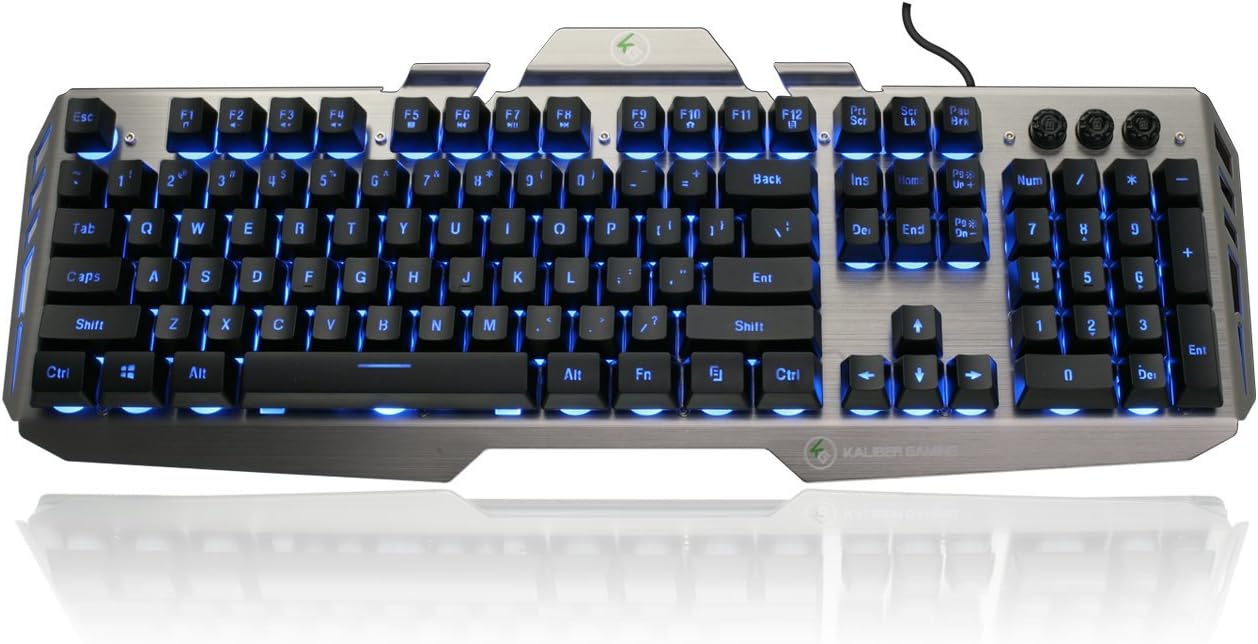 TECLADO DE ALUMINIO PARA JUEGOS IOGEAR KALIBER GAMING
