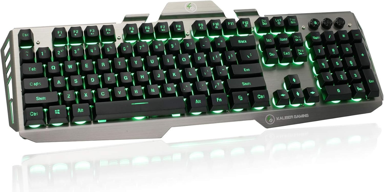 TECLADO DE ALUMINIO PARA JUEGOS IOGEAR KALIBER GAMING
