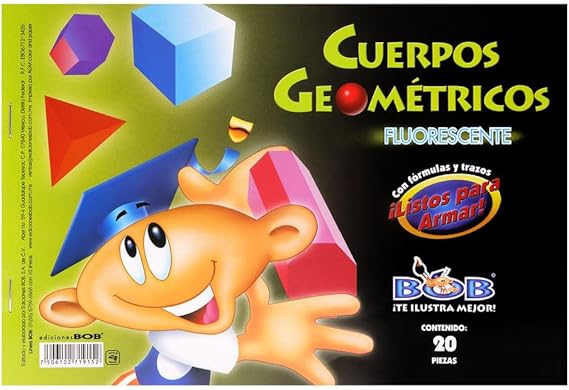 ALBUM DE CUERPOS GEOMETRICOS FLUORESCENTE