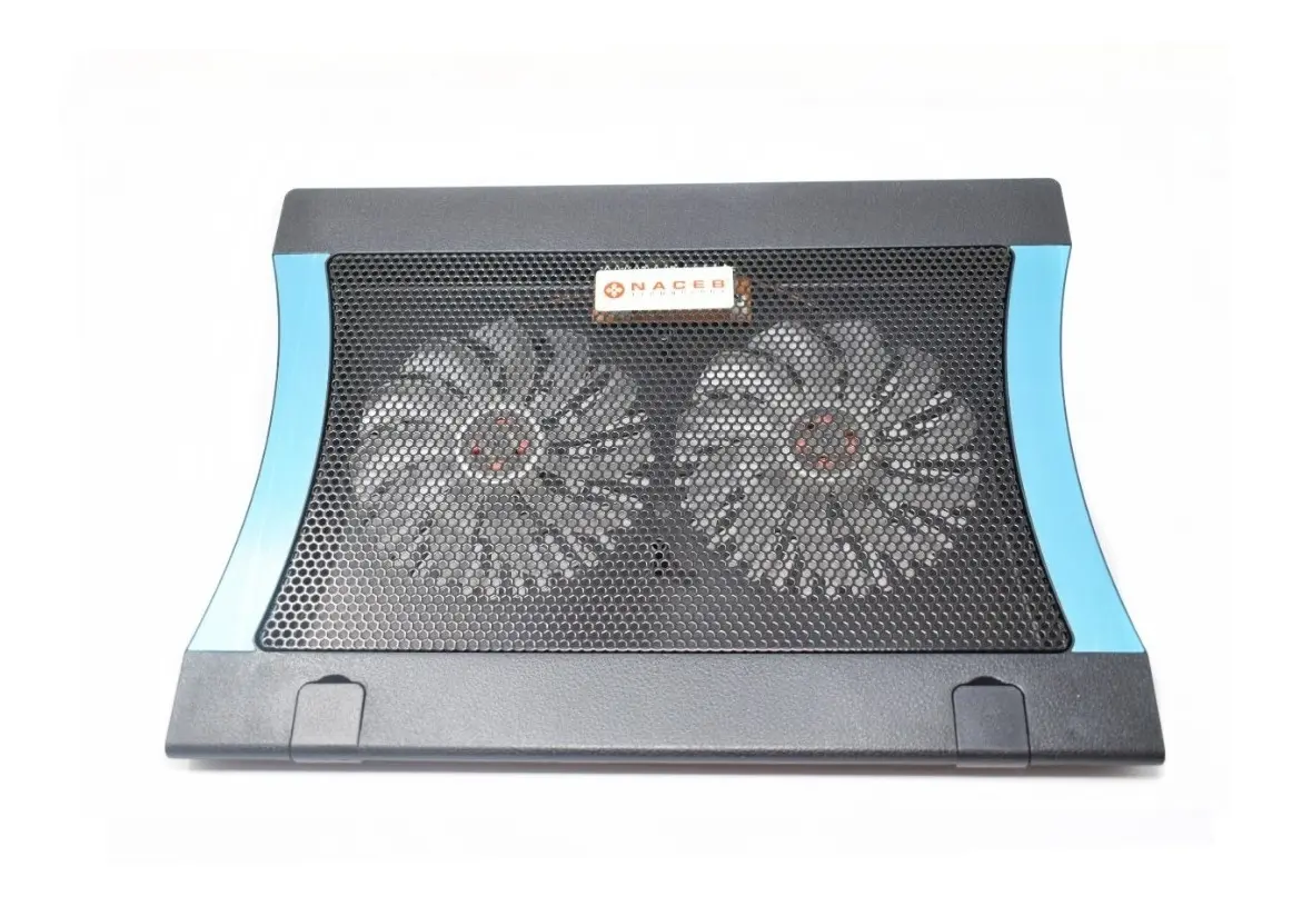 BASE ENFRIADORA 2 VENTILADORES NACEB PARA LAPTOP DE 12-17 PLGS
