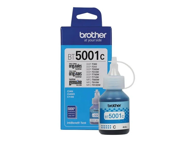 BOTE DE TINTA BROTHER BT5001C CYAN 48.8ML ORIGINAL