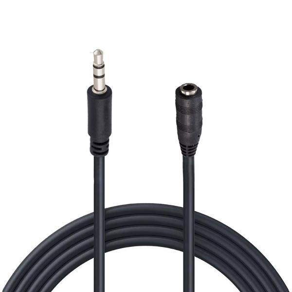 CABLE EXTENSION AUXILIAR ESTEREO MACHO A HEMBRA 3.5MM 1 METRO