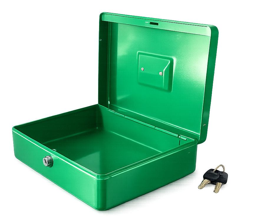 CAJON DE DINERO MEDIANO 4 BILLETES 5 MONEDAS