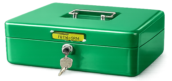 CAJON DE DINERO MEDIANO 4 BILLETES 5 MONEDAS