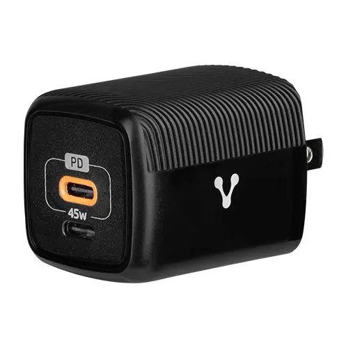 CARGADOR PARA PARED VORAGO CARGA RAPIDA 3.0 USB C DE 45W