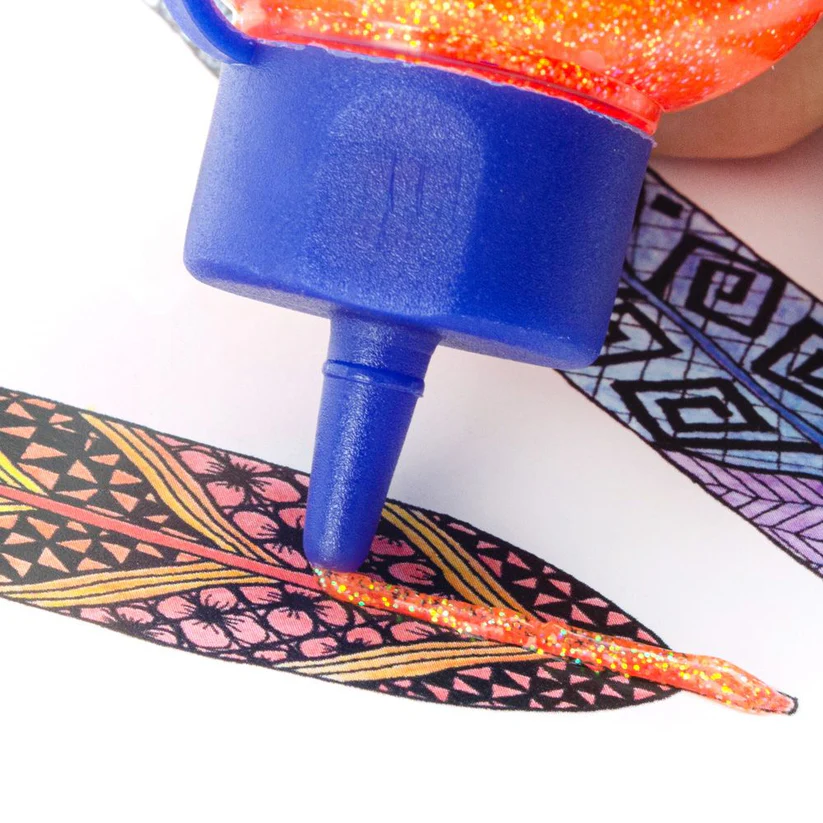 DIAMANTINA CON PEGAMENTO COLORES SURTIDOS