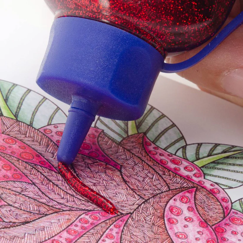 DIAMANTINA CON PEGAMENTO COLORES SURTIDOS