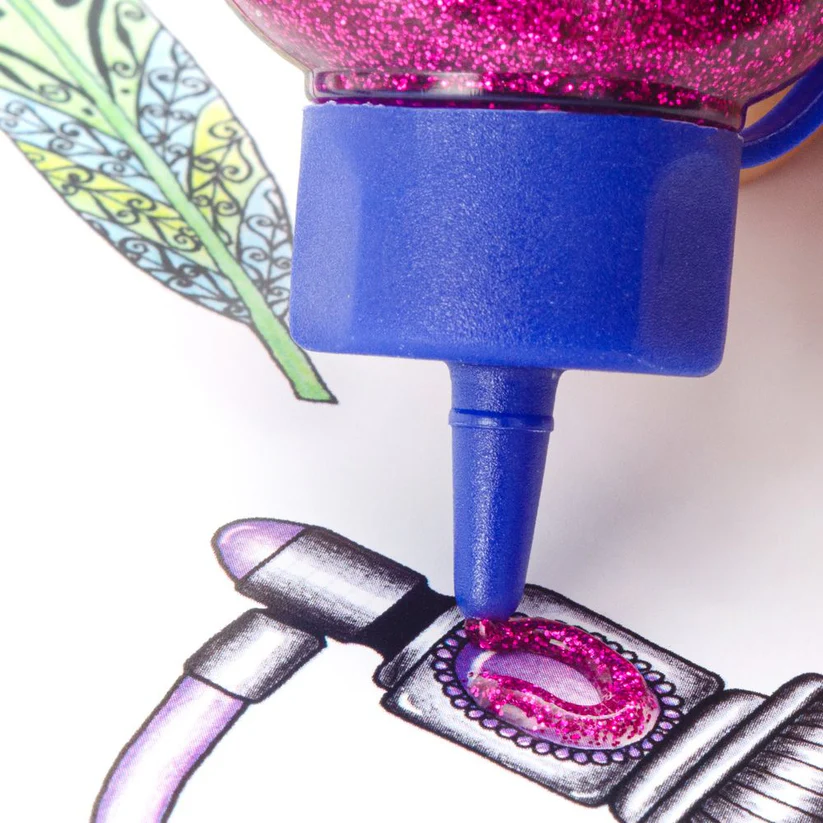 DIAMANTINA CON PEGAMENTO COLORES SURTIDOS