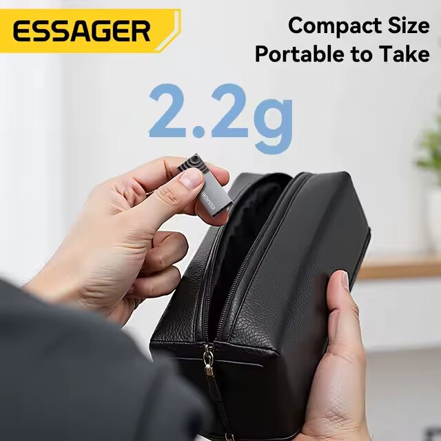 MINI LECTOR DE MICROSD 2 EN 1 / A TIPO C Y USB 2.0